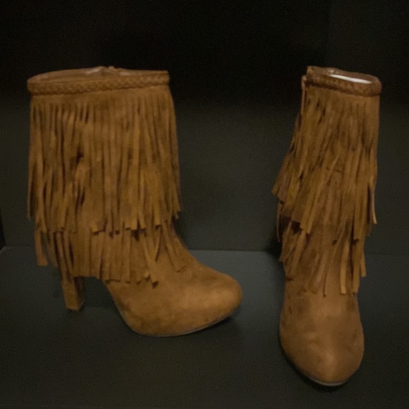 Faux suede ankle boots - Picture 2 of 12